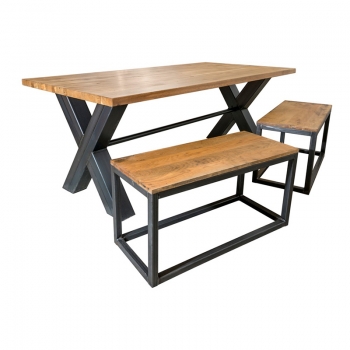 Уличный стол со скамейками "Audun"